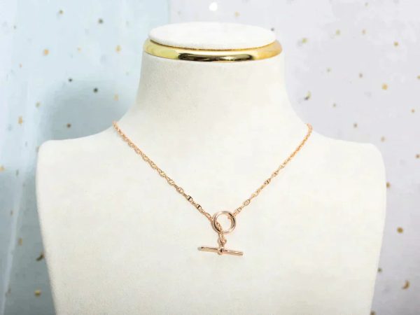 Echapee Necklace Pink Gold