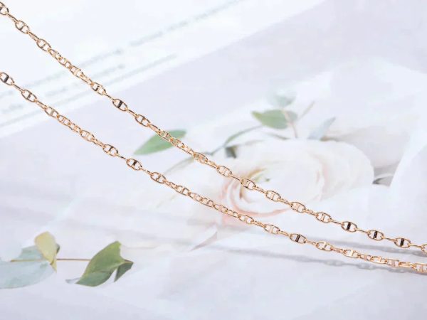 Echapee Necklace Pink Gold