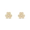 Frivole Pink Gold Flower Diamond Earrings