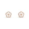 Lucky Pink Gold White Mop Earrings